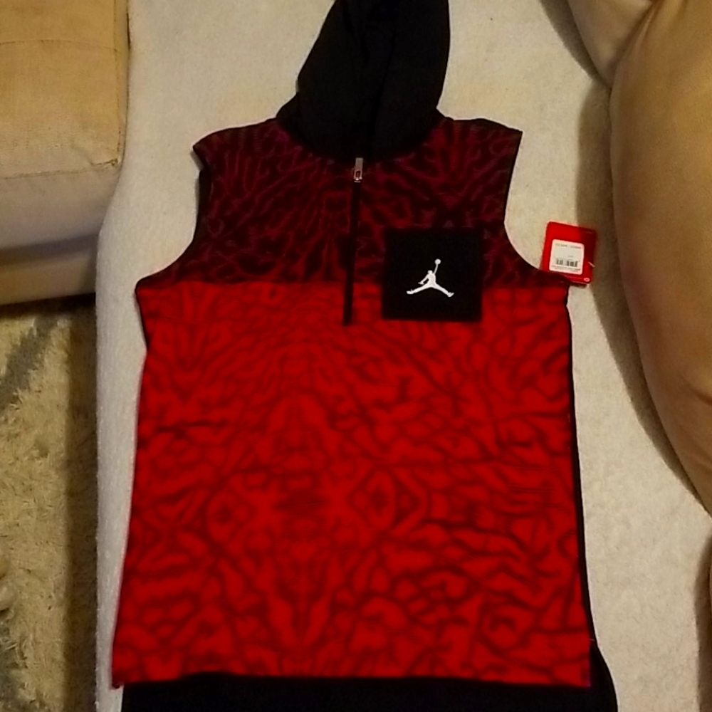 Air Jordan sleeveless hoodie